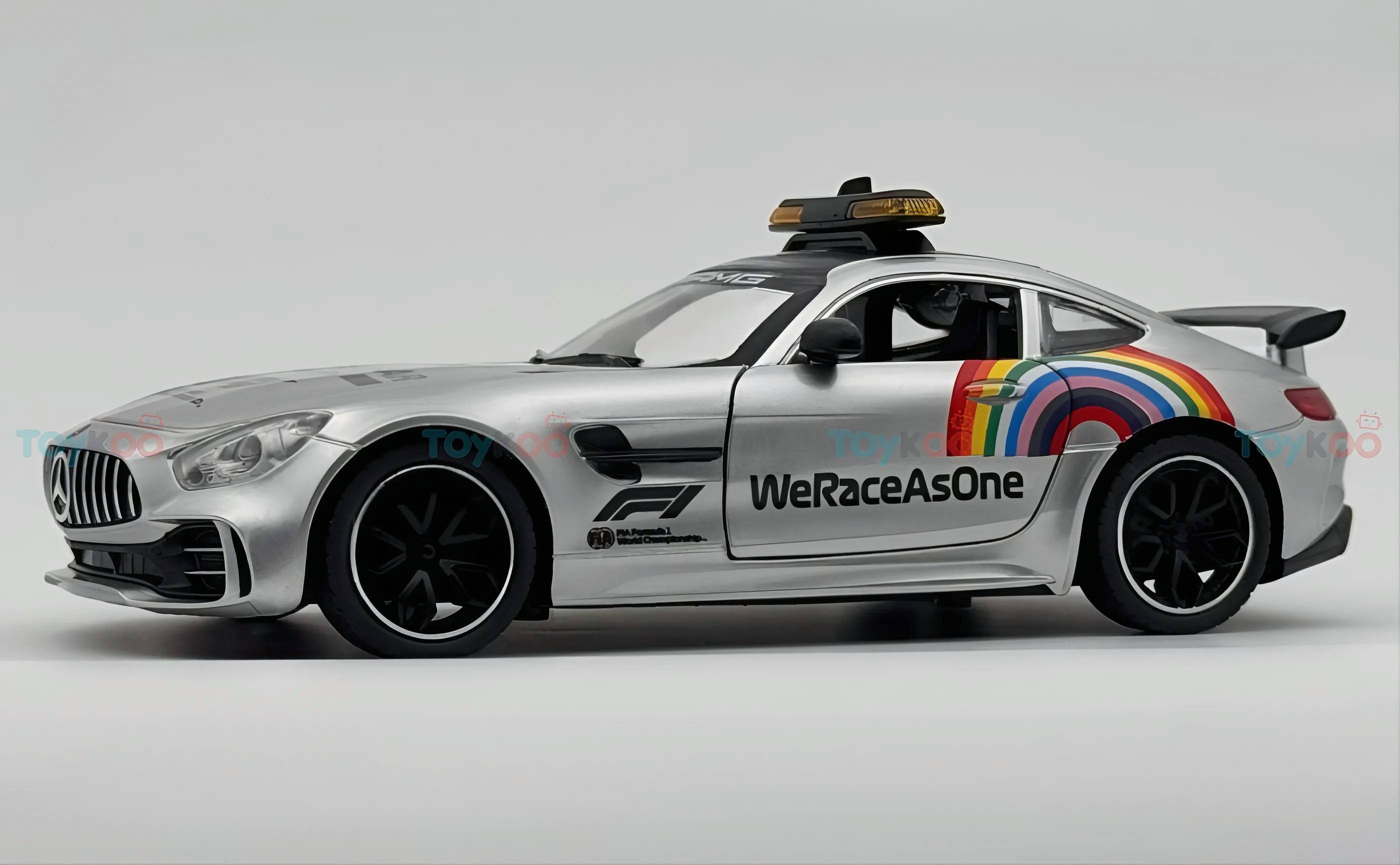 2020 Mercedes-Benz AMG GT-R Safety Car formula f1 1:18 diecast scale model - Big Size